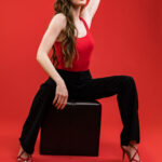 An Unforgettable Red Backdrop Shoot with 9 Amazing Models 9 An Unforgettable Red Backdrop Shoot with 9 Amazing Models, TRW01305
